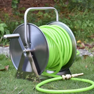 Hongchen Stainless Steel Durable Retractable Wall Mounted Pressure Washer Hose Reel for Lawn & Garden Irrigation