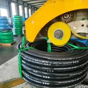 Hose Wear and Heat Resistant Standard Single Steel Wire Braid Reinforced Gas Station Fuel Oil Hose