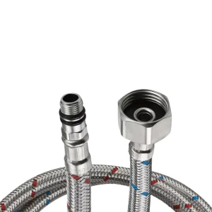 Hot and Cold Water 4 Inch Flexible Hose Color Universal Pipe Faucet Kitchen Sink Faucet Hose Replacement