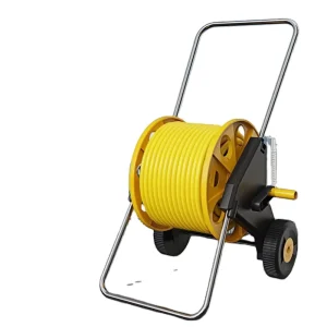 Household Plastic Water Storage Cart Labor-Saving Hand-Pushed Winding Water for Garden Watering & Car Washing