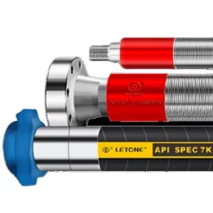 Hydraulic Braided PTFE Flexible Dredging Rubber Hoses with Flange End