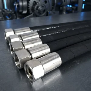 Hydraulic Hose 2SN 19mm 3/4 Stainless Steel Adapter Construction Machinery Reinforced Flexible Rubber Pressure Oil Line