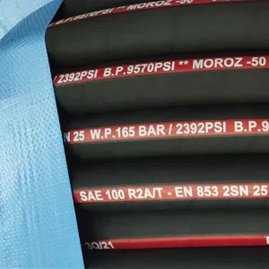 Hydraulic Hose 4Sp 4Sh Rubber Hose 5 16 Dn8 With SAE DIN Standard Hydraulic Hose 5 16