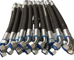 Hydraulic Hose Oil Pipe High Pressure Resistant with Steel Wire Braided for Hydraulic System Rubber Hoses