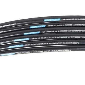 Hydraulic Hose SAE 100R1 R2 DIN EN 853 1SN 2SN Double Layers Wire Braid Rubber Hose