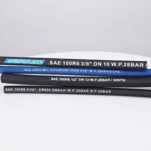 Hydraulic Hose SAE 100R1 R2 DIN EN 853 1SN 2SN Double Layers Wire Braid Rubber Hose Manguera Hydraulica