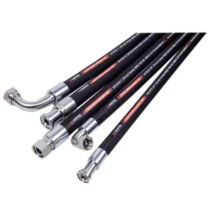 Hydraulic Steel Wire Braided Oil Resistant Weather Resistant Synthetic Rubber Hose Cutting for Mechanical