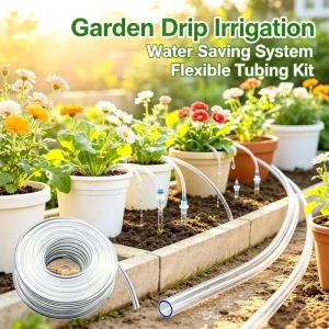 ID 8-10mm Clear Flexible PVC Water Tube Wear-resistant Transparent Plastic Hose for Aquarium Irrigation & Daily Water Conveying