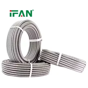 IFAN HVAC System CSST Corrugated Stainless Steel Tubing Water Gas Line Metal Hose Flexible 304 Stainless Steel Corrugated Pipe