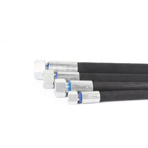 ISO 18752 High Pressure Hydraulic Hose Assembly Heat Resistant Steel Wire Reinforced Rubber Oil Pipe Return Line Low Temp