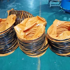 ISO Standard Flexible Fabric Duct Hose Wire Helix Reinforcement PVC Material 50-400mm Diameter 10m Length Custom