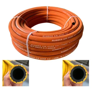 Impact Resistant Natural Rubber Air Hose with Cutting Service for Construction Mining High Pressure Pneumatic Systems