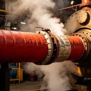 Industrial 230°C Hot Water Steam Hose Red EPDM Synthetic Rubber Synthetic Fiber Rope Reinforcement Flexible Steam Hose