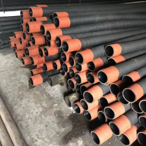 Industrial 4 Inch High Pressure Flexible Steel Wire Reinforced Black Rubber Suction Hose with Cutting Service
