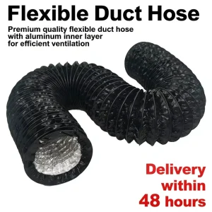 Industrial Aluminum Foil Duct Adjustable Telescopic Flexible Air Duct Hose for Fresh Air Ventilation