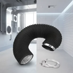 Industrial Aluminum Foil Ventilation Duct Easy Install Flexible HVAC System Part for Bathroom