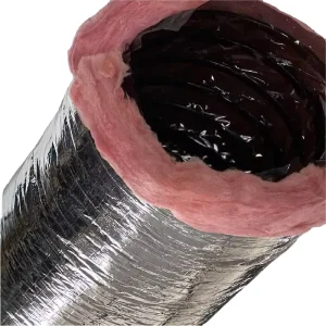 Industrial Design Style 4 Inch HVAC Insulation Flexible Pipe R4 R6 R8 Ventilation Duct Hose with Fiberglass for HVAC Systems