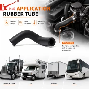 Industrial Durable Heavy Duty Reinforced Oil Resistant Multi Way Connector Corrugated Flexible Molded Shaped Rubber Hose