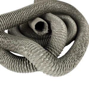 Industrial Flexible 10m Nylon Ventilation Duct 200 Degrees Celsius Flame Retardant Air Hose for Hospital School