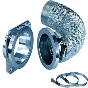 Industrial Flexible Aluminum Foil for Duct Flame Retardant Easy Installation for HVAC Hotels Hospitals Bathrooms