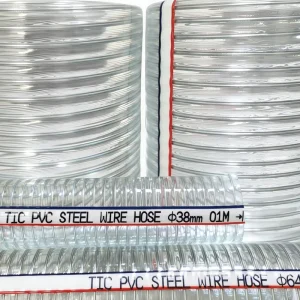 Industrial Flexible PVC Spiral Transparent Steel Wire Reinforced Hose ASEAN Ready Anti Mold Water & Oil Suction Pipe