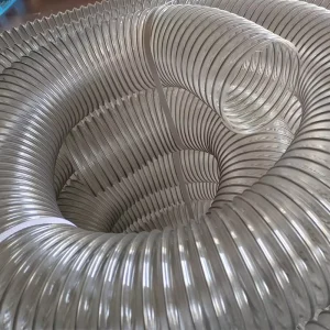 Industrial Flexible Plastic Ventilation Air PU Steel Wire PU Helix Duct Hose