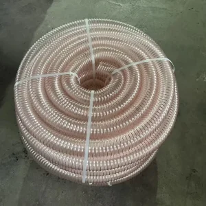 Industrial Flexible Polyurethane Vacuum Cleaner Air Duct Pipe Copper Plated Steel Wire PU Hose Ventilation Hose Plastic Tubes