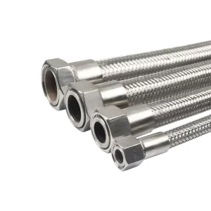 Industrial Full 304 Stainless Steel Food Grade Metal Hose Sanitary Quick Fitting Corrugated Pipe Metal Braided Mesh Hose