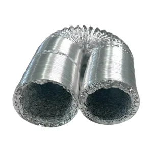 Industrial Grade Flexible Aluminum Duct Hose Heat Resistant Kitchen Bathroom Industry Ventilation Pipe Flame Retardant HVAC Unit