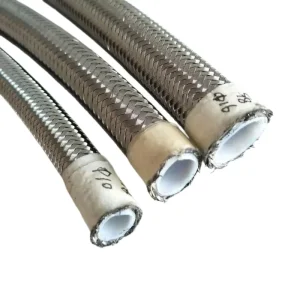 Industrial Grade Flexible PTFE Smoothbore Hose SS304 316 Stainless Steel Braided Tube for Chemical and Food Transfer