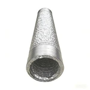 Industrial Grade HVAC System Ventilation Hoses Double Layer Aluminum Foil Composite Flexible Ducts Are Easy to Install