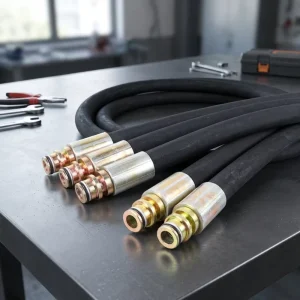 Industrial Grade Mining Hydraulic Hose Sae 100 R2at High Pressure Reinforced Rubber Pipe Oil Resistant Factory Outlet