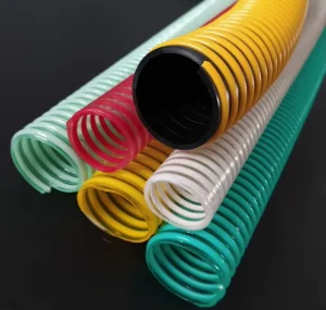 Industrial Heavy Duty Corrugated PVC Hose Reinforced Flexible Spiral Tubing Special Suction Discharge Tube Rotational Cutting