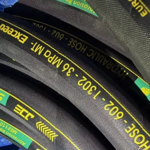 Industrial Heavy Steel Wire Braided Spiral NBR CrRubber Hydraulic Hose ISO 1436 Standard for Mining Excavator Hydraulic Systems