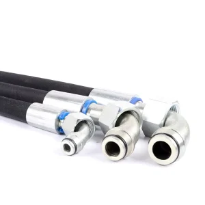 Industrial High Pressure Rubber Hose Flexible Reinforced Hydraulic Hose Pipe for Oil Fuel Transfer Mechanical Systems Supply
