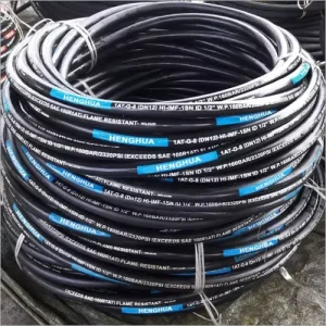 Industrial Hydraulic High Pressure Braided Air Rubber Hose Pipe Assembly Flexible