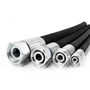 Industrial Hydraulic High Pressure Braided Air Rubber Hose Pipe Assembly Flexible Hydraulic Hose