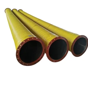 Industrial Large Size Dredging Discharge Hose Steel Wire Rubber High Pressure High Efficiency Cutting Transporting Sand Black
