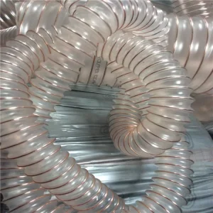 Industrial PU Hose 50mm OD X 10m Length Flexible Light Weight Round ISO Standard