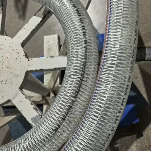 Industrial PVC Steel Reinforced Hose Flame Retardant for Mining Tunnel Water Transfer OEM ODM Supported