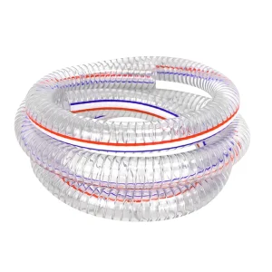 Industrial PVC Suction Hose Steel Wire Reinforced Water Air Powder Oil Transportation Pipe Multi-purpose Suction Hose