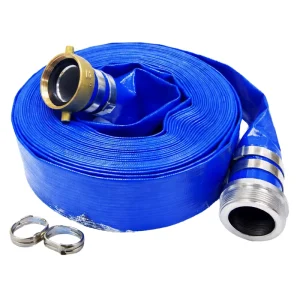 Industrial Pressure and Oil Resistant Black Nitrile Rubber Steel Wire Reinforced Layflat Hose Drain 1inch 3 Inch 4 Inch 6 Inch