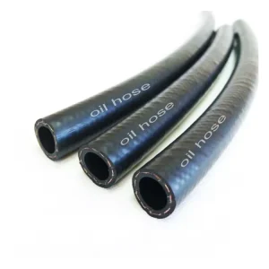 Industrial Quality Black Rubber Braided Hose High Strength Steel Wire Reinforced Fuel Resistant Service for Custom Cutting