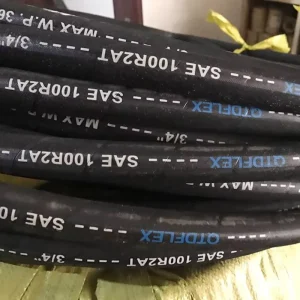 Industrial SAE100R2/R3/R1 EN853 Hydraulic High Pressure Steel Wire Braided Black Flexible Synthetic Rubber Hose