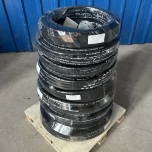 Industrial Sae 100 R2 En853 2sn Hydraulic High Pressure Steel Wire Braided Black Flexible Synthetic Rubber Hoses Hydraulic Hose