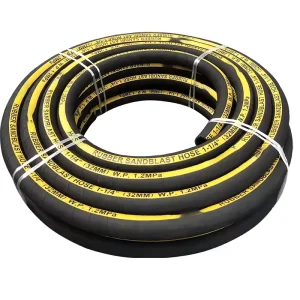 Industrial Sandblasting Hose 1/2″ to 2″ 20 Bar Heavy Duty Abrasion Resistant Rubber Hose for Sandblast Equipment Manufacturer