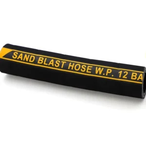 Industrial Sandblasting Hose 32mm ID 48mm OD 40M Abrasion Resistant Thermoplastic Black Sand Blast Hose