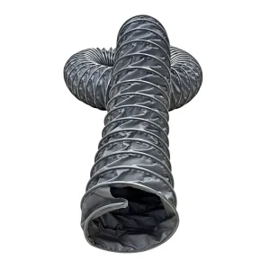 Industrial Smoke Exhaust Duct Flexible Fiberglass Cloth Hose High-Temperature Resistant 100C -40C +100C Cutting Service