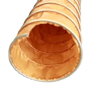 Industrial-Style Acid Alkali-Resistant Flexible PTFE Gas Delivery Hose Stainless Steel HVAC Air Duct Hospital Systems 10m