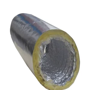 Industrial Style Silver Insulated Flexible Ducts HVAC Systems Duct Hose Aluminum Foil Anti Corrosion Easy Install